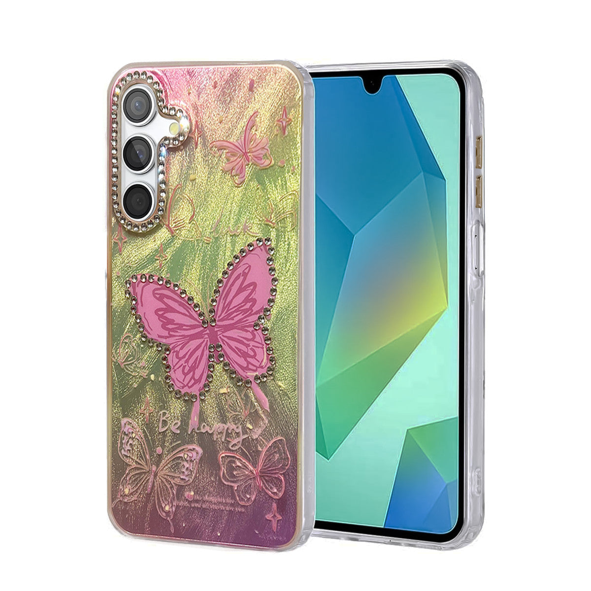 Newface Samsung Galaxy S25 Plus Kılıf Blade Aynalı Desenli Kapak