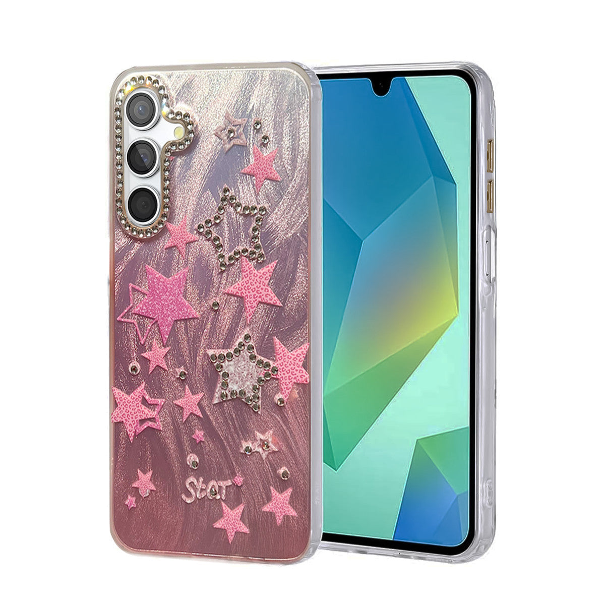 Newface Samsung Galaxy S25 Plus Kılıf Blade Aynalı Desenli Kapak