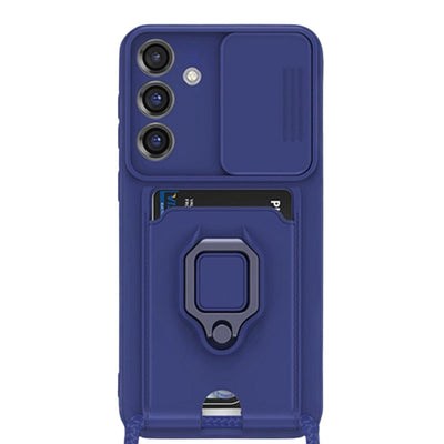 Newface Samsung Galaxy S25 Plus Kılıf Zuma Kartvizitli Yüzüklü Silikon