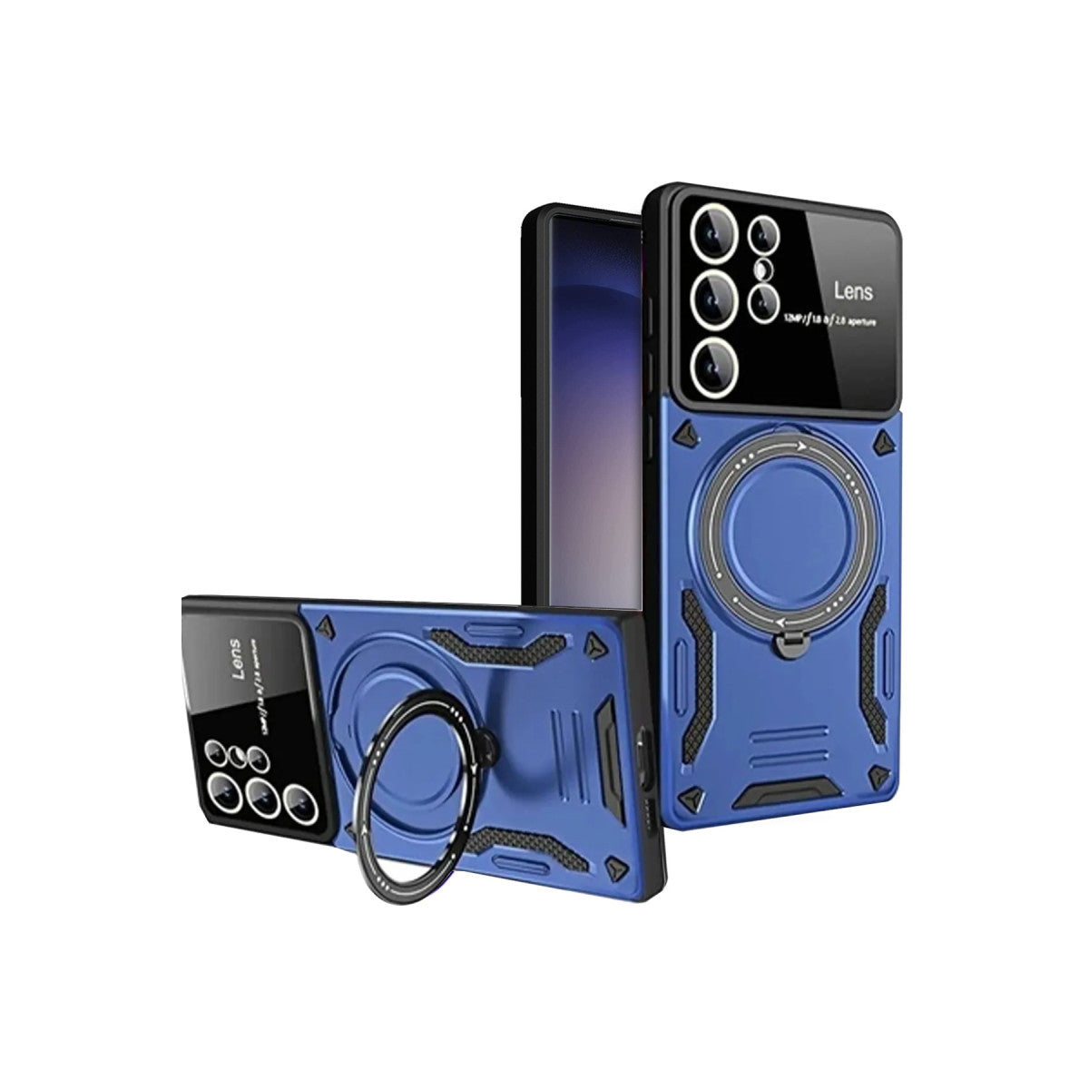Newface Samsung Galaxy S25 Ultra Kılıf Joy Lens Standlı Kapak