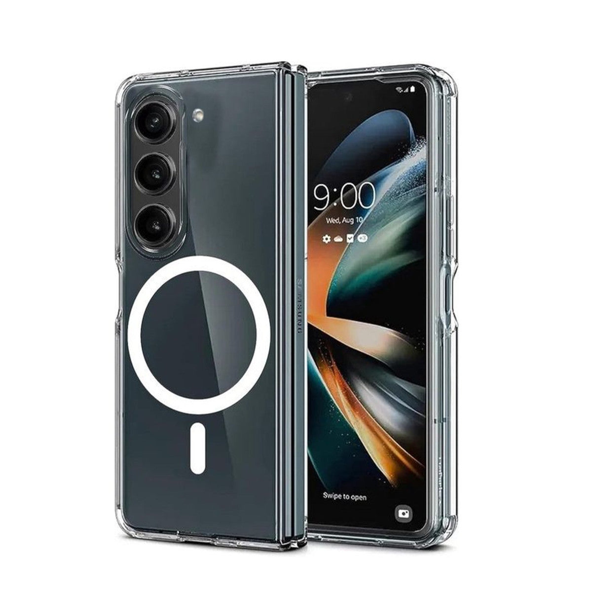 Newface Samsung Galaxy Z Fold 6 Kılıf Magneticsafe Şeffaf Silikon