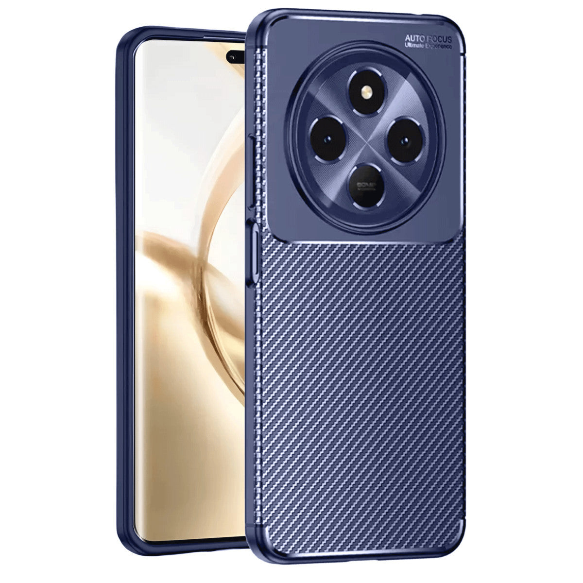 Newface Tecno Spark 30 Kılıf Auto Focus Karbon Kapak