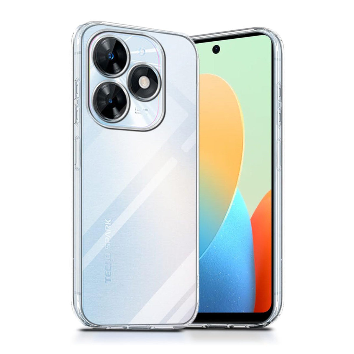 Newface Tecno Spark Go 2024 Kılıf Lüx Şeffaf Silikon