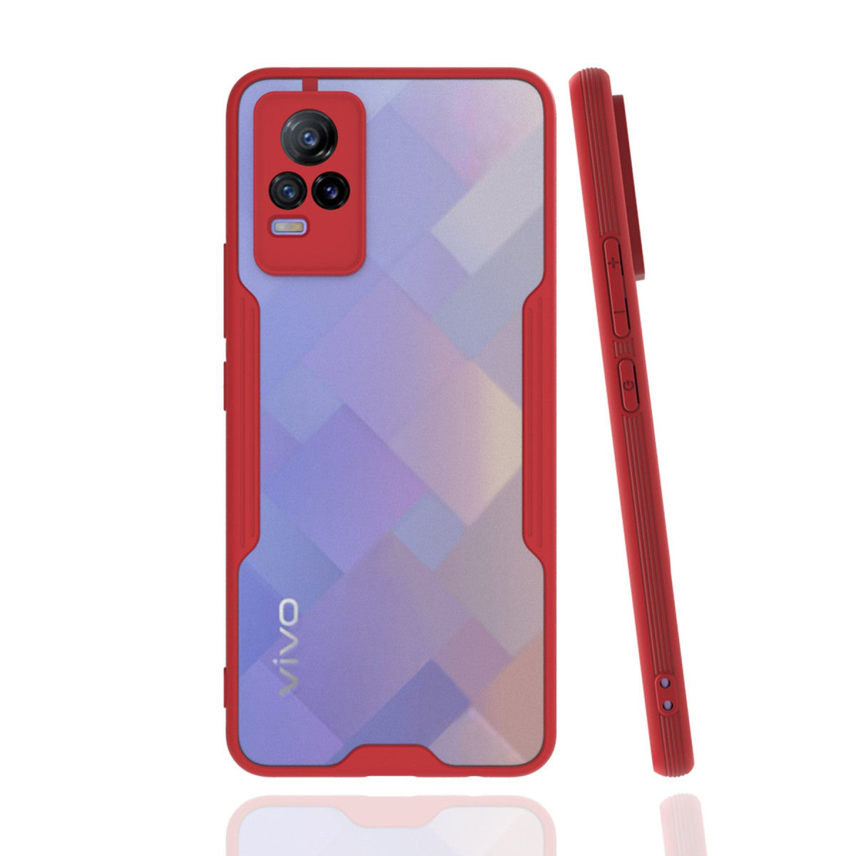 Newface Vivo V21e Kılıf Platin Silikon