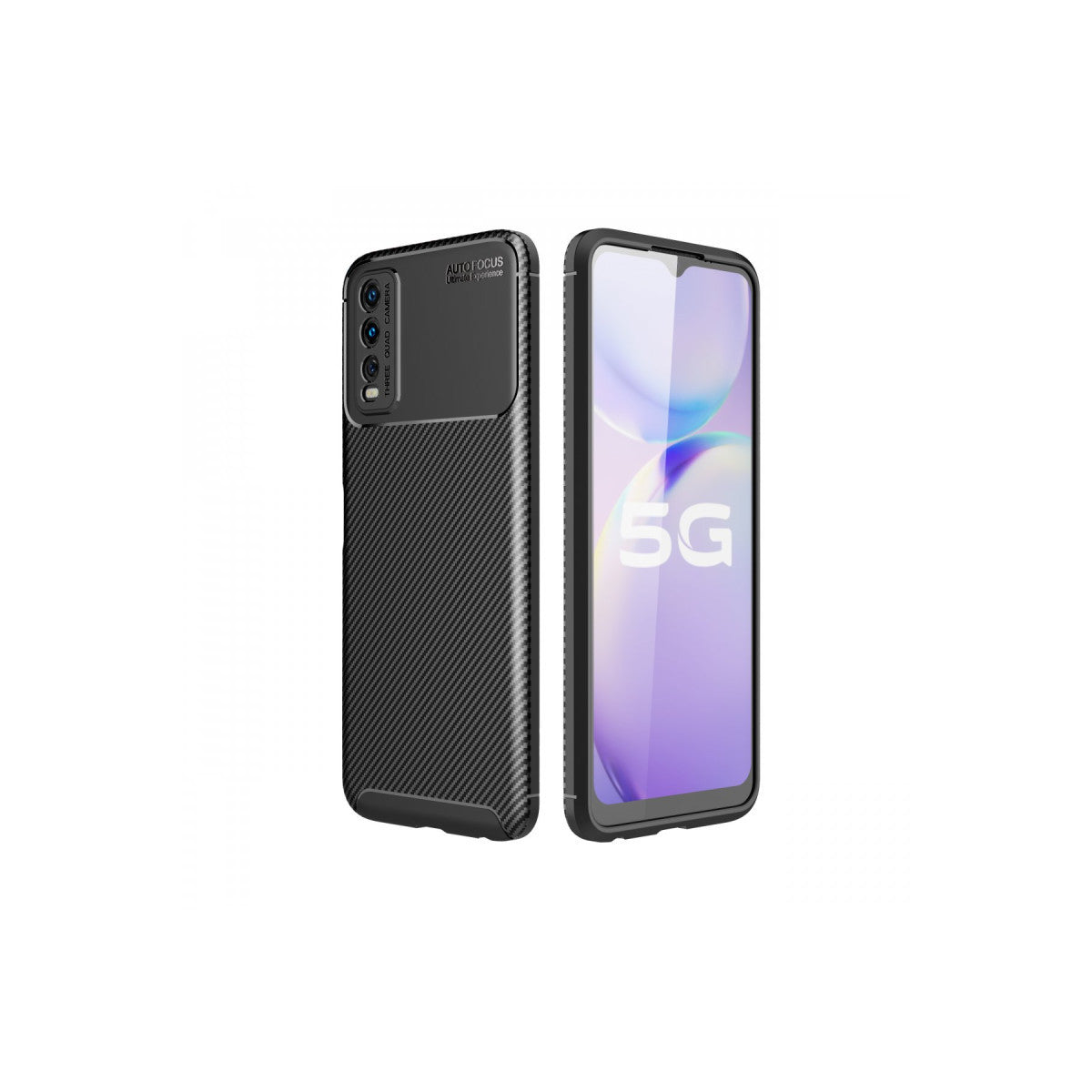 Newface Vivo Y11S Kılıf Auto Focus Karbon Kapak