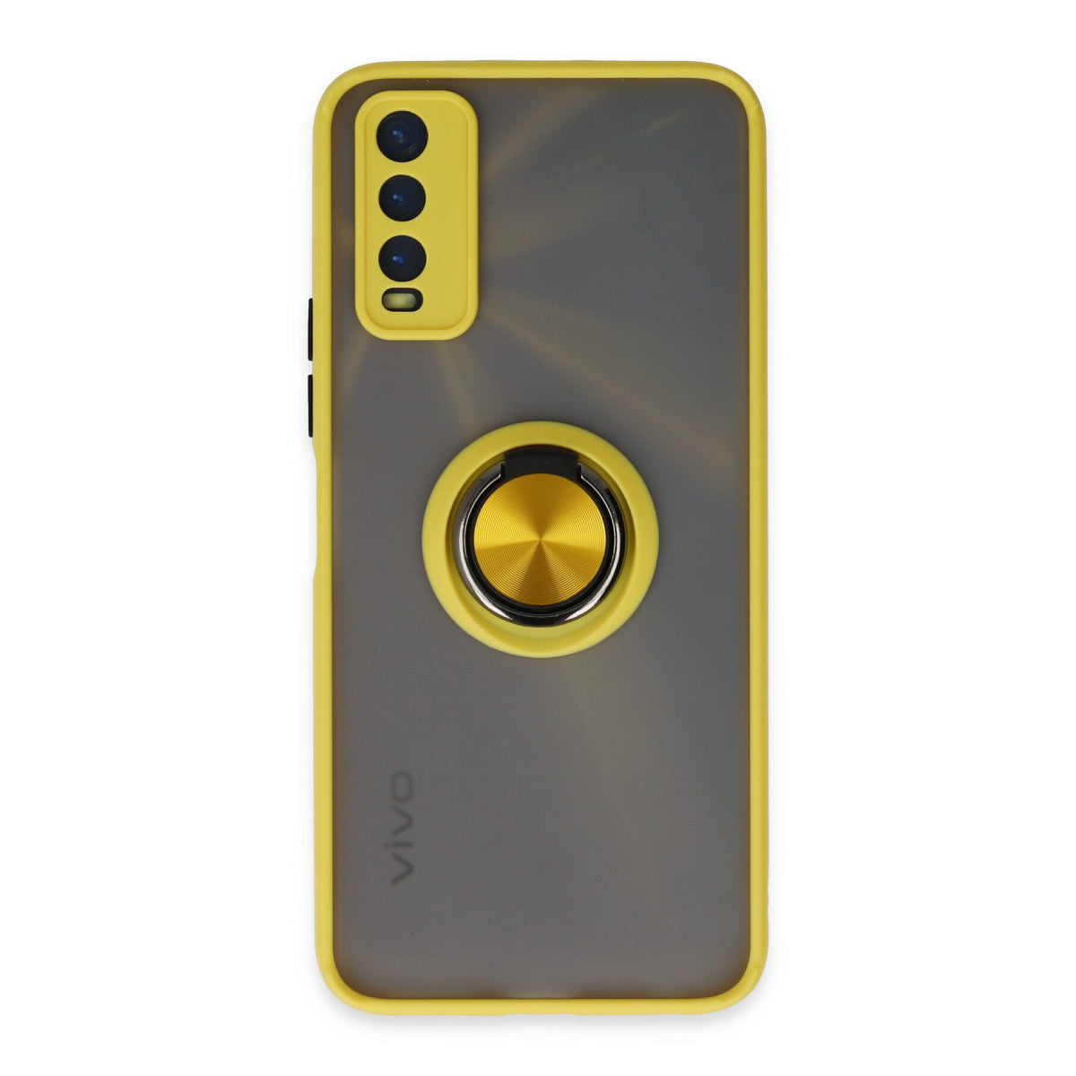 Newface Vivo Y11S Kılıf Montreal Yüzüklü Silikon Kapak