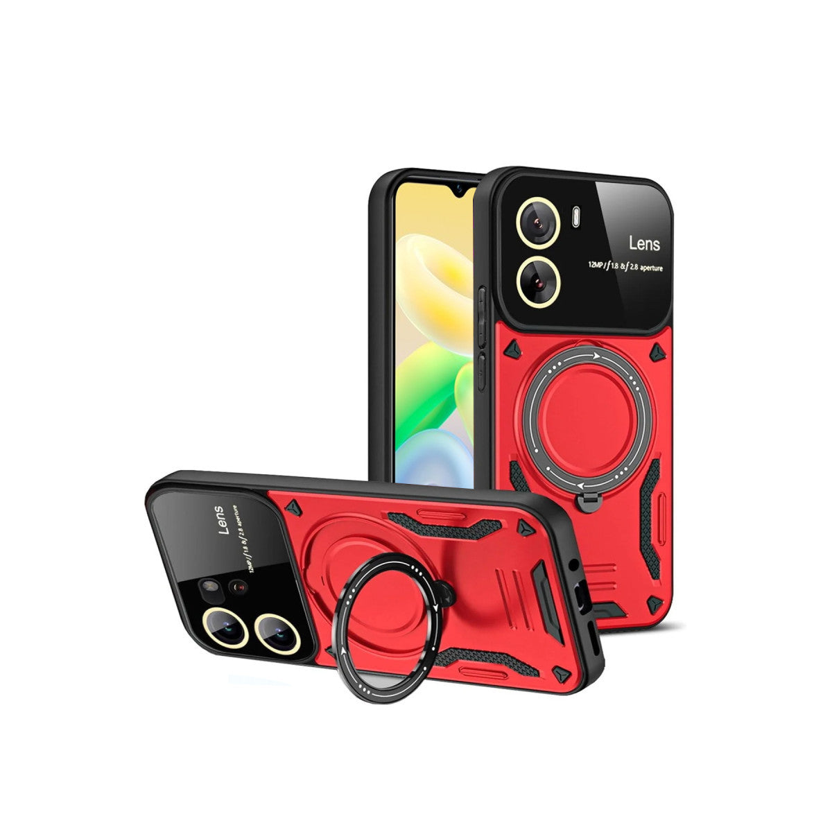 Newface Vivo Y16 Kılıf Joy Lens Standlı Kapak