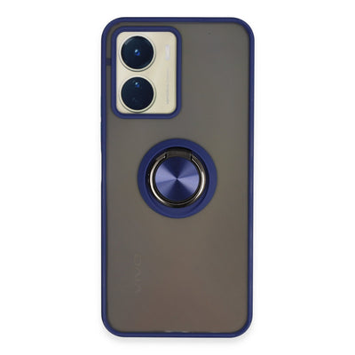 Newface Vivo Y16 Kılıf Montreal Yüzüklü Silikon Kapak