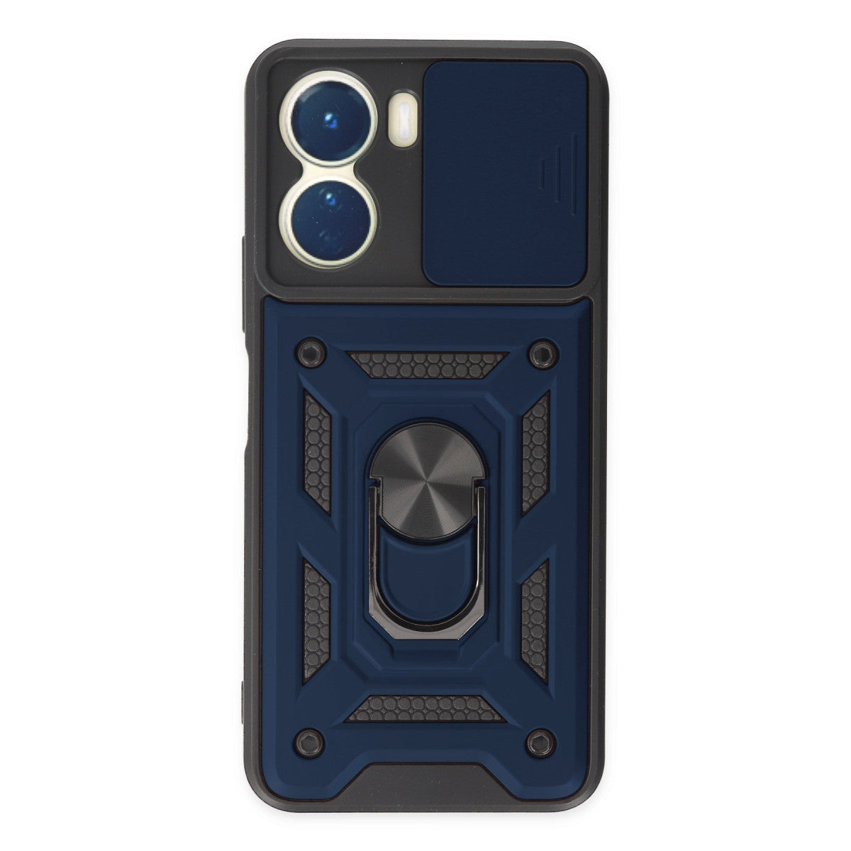 Newface Vivo Y16 Kılıf Pars Lens Yüzüklü Silikon