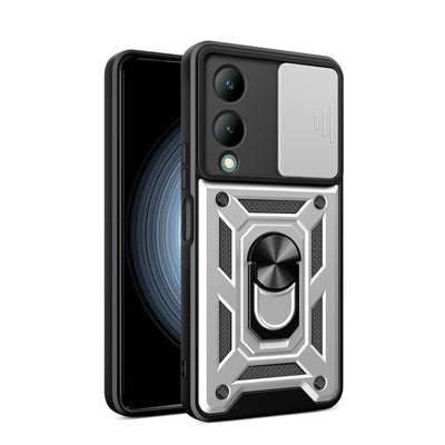 Newface Vivo Y17S Kılıf Pars Lens Yüzüklü Silikon