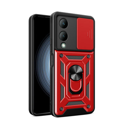 Newface Vivo Y17S Kılıf Pars Lens Yüzüklü Silikon