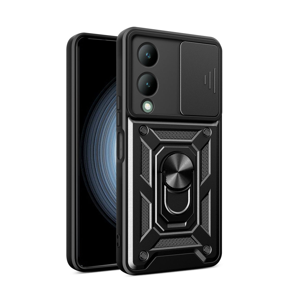 Newface Vivo Y17S Kılıf Pars Lens Yüzüklü Silikon