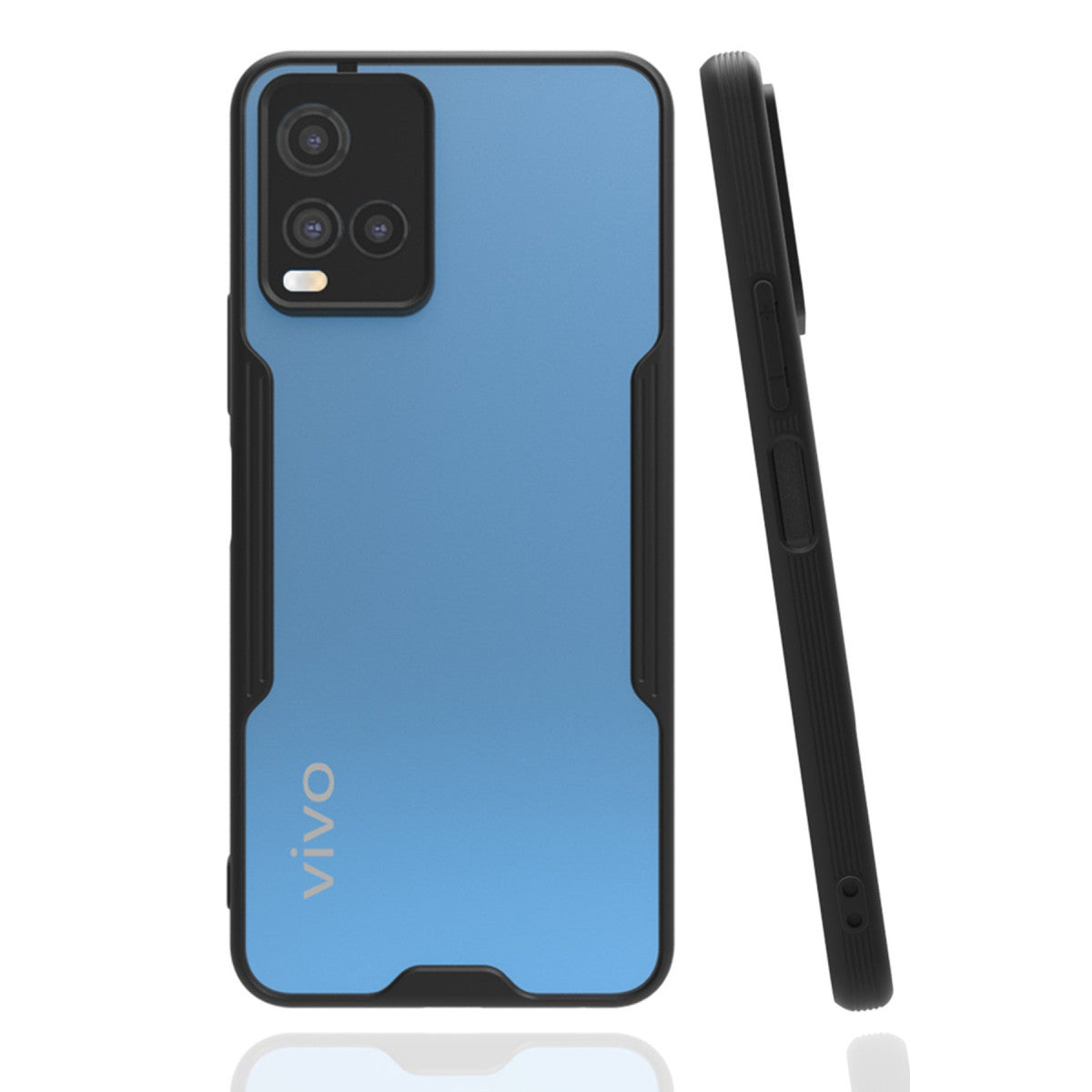 Newface Vivo Y21S Kılıf Platin Silikon