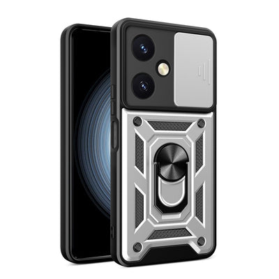 Newface Vivo Y27 Kılıf Pars Lens Yüzüklü Silikon