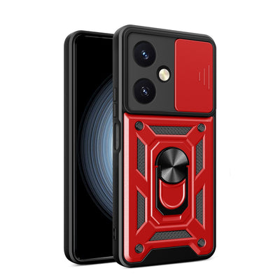 Newface Vivo Y27 Kılıf Pars Lens Yüzüklü Silikon