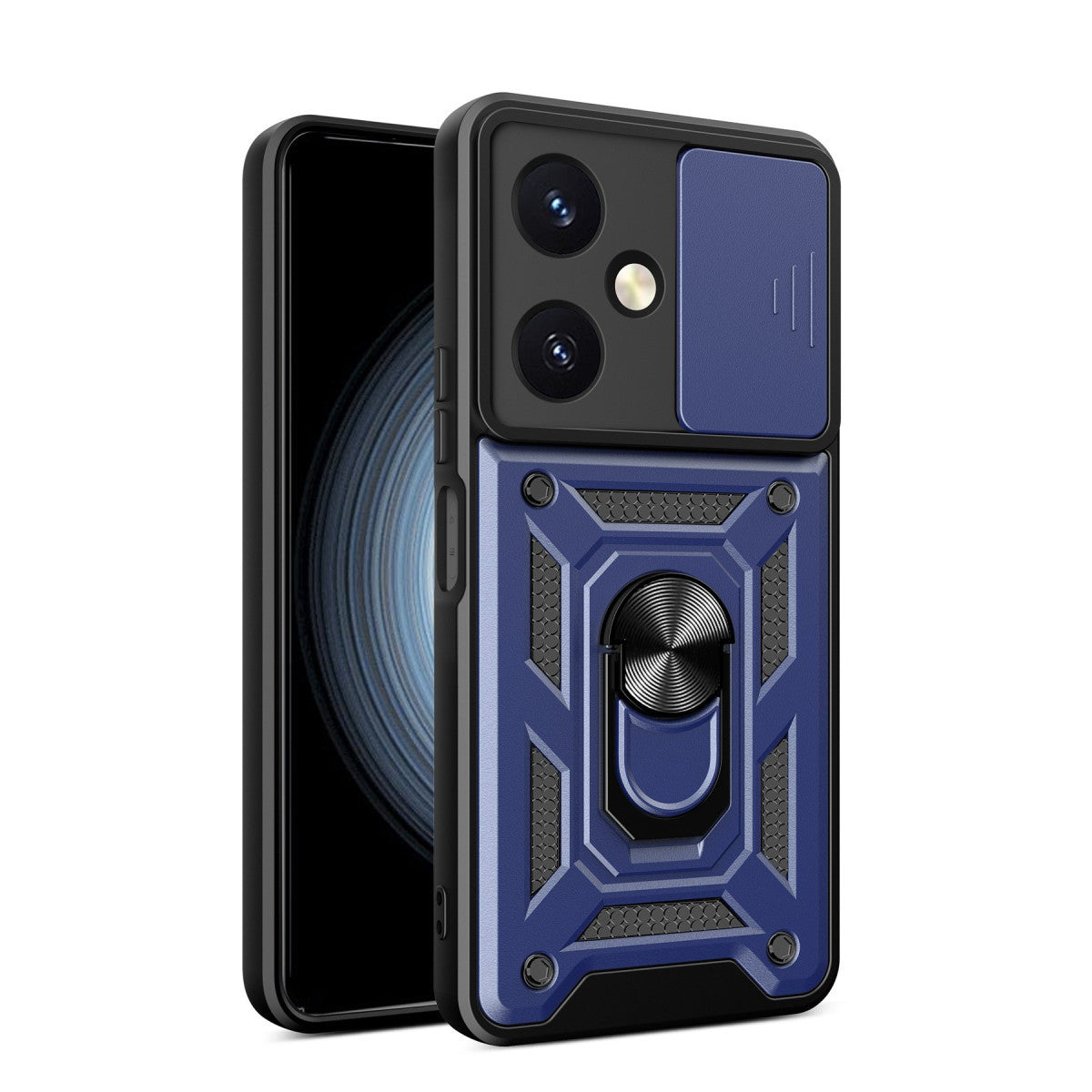 Newface Vivo Y27 Kılıf Pars Lens Yüzüklü Silikon