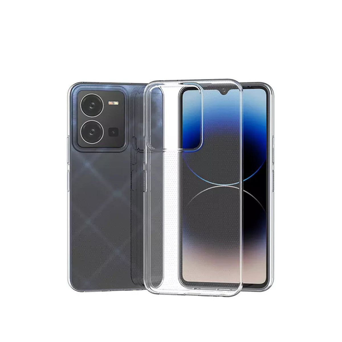 Newface Vivo Y35 Kılıf Lüx Şeffaf Silikon