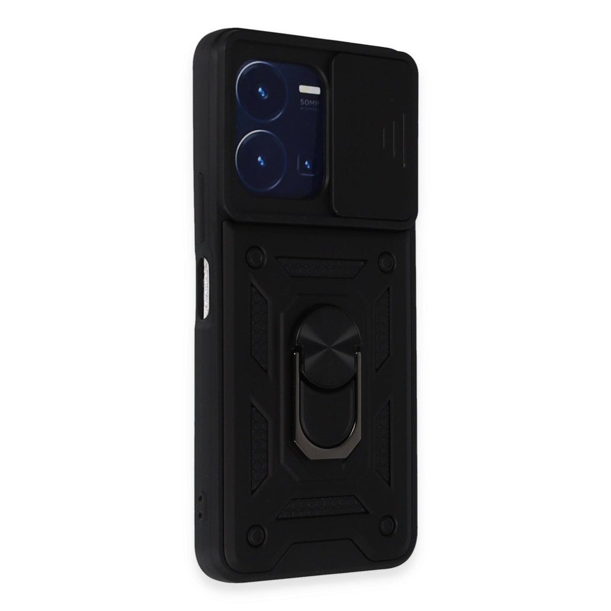 Newface Vivo Y35 Kılıf Pars Lens Yüzüklü Silikon