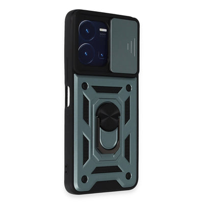 Newface Vivo Y35 Kılıf Pars Lens Yüzüklü Silikon