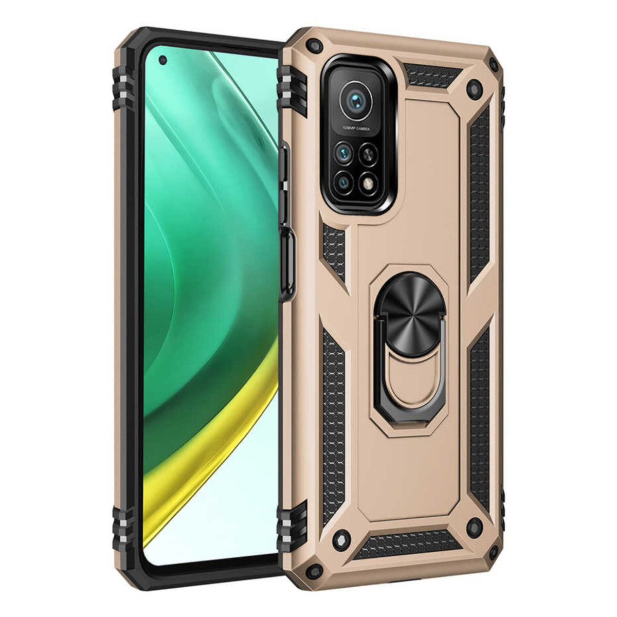 Newface Xiaomi Mi 10T Pro Kılıf Sofya Yüzüklü Silikon Kapak