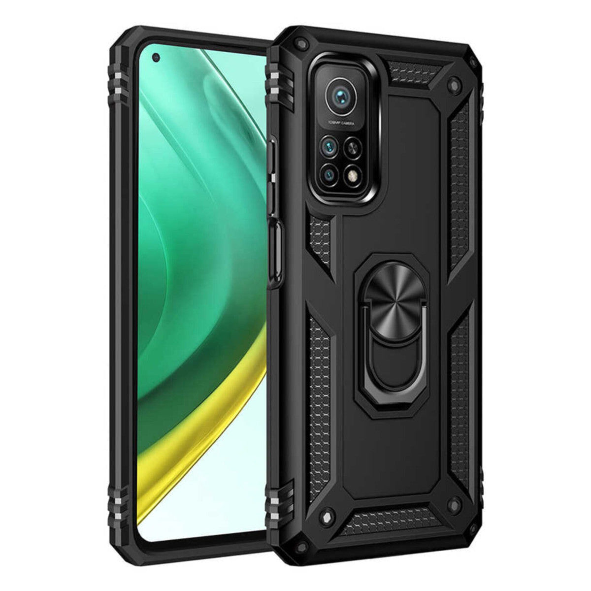 Newface Xiaomi Mi 10T Pro Kılıf Sofya Yüzüklü Silikon Kapak
