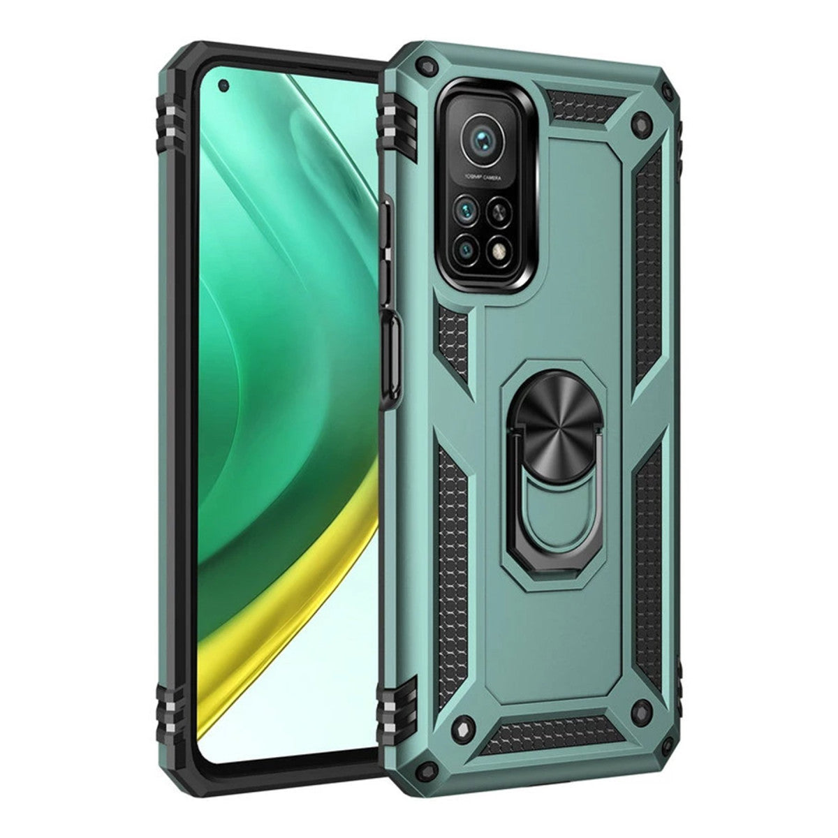 Newface Xiaomi Mi 10T Pro Kılıf Sofya Yüzüklü Silikon Kapak