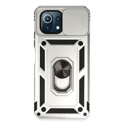 Newface Xiaomi Mİ 11 Lite Kılıf Pars Lens Yüzüklü Silikon