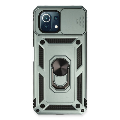 Newface Xiaomi Mİ 11 Lite Kılıf Pars Lens Yüzüklü Silikon