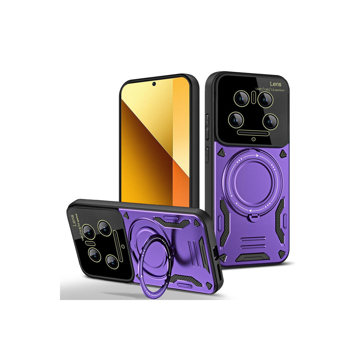 Newface Xiaomi Mi 14 Ultra Kılıf Joy Lens Standlı Kapak