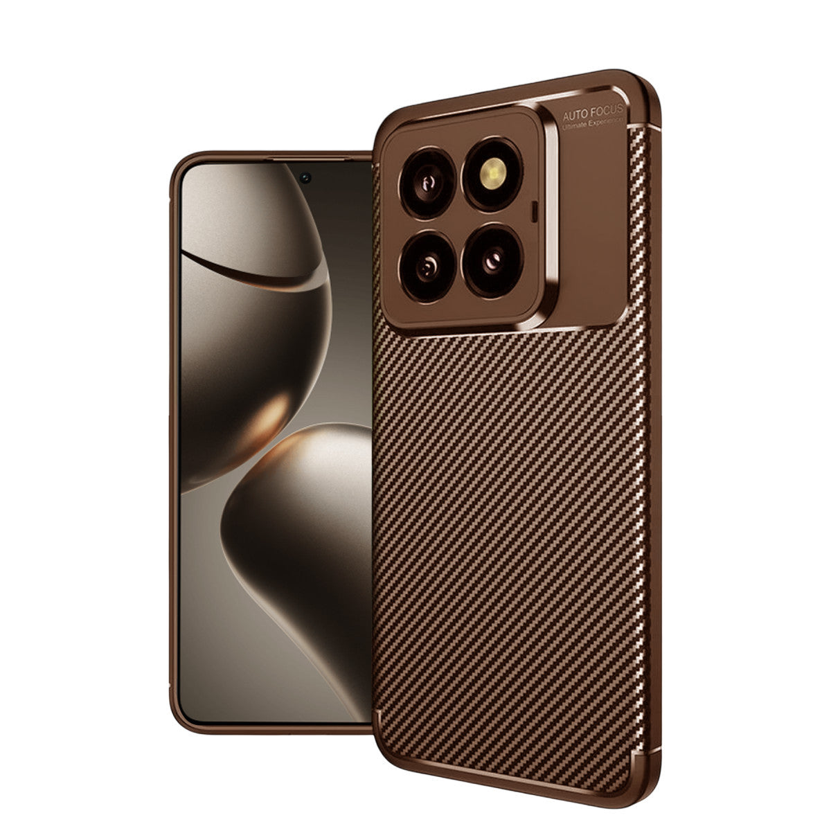 Newface Xiaomi Mi 14T Pro Kılıf Auto Focus Karbon Kapak