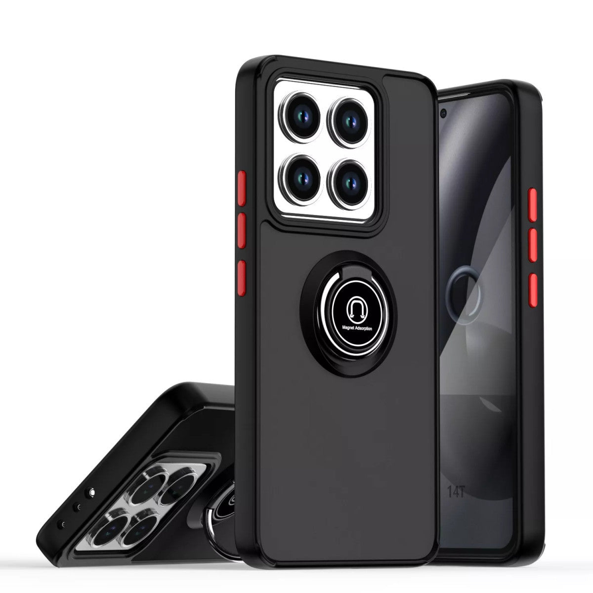 Newface Xiaomi Mi 14T Pro Kılıf Montreal Yüzüklü Silikon Kapak
