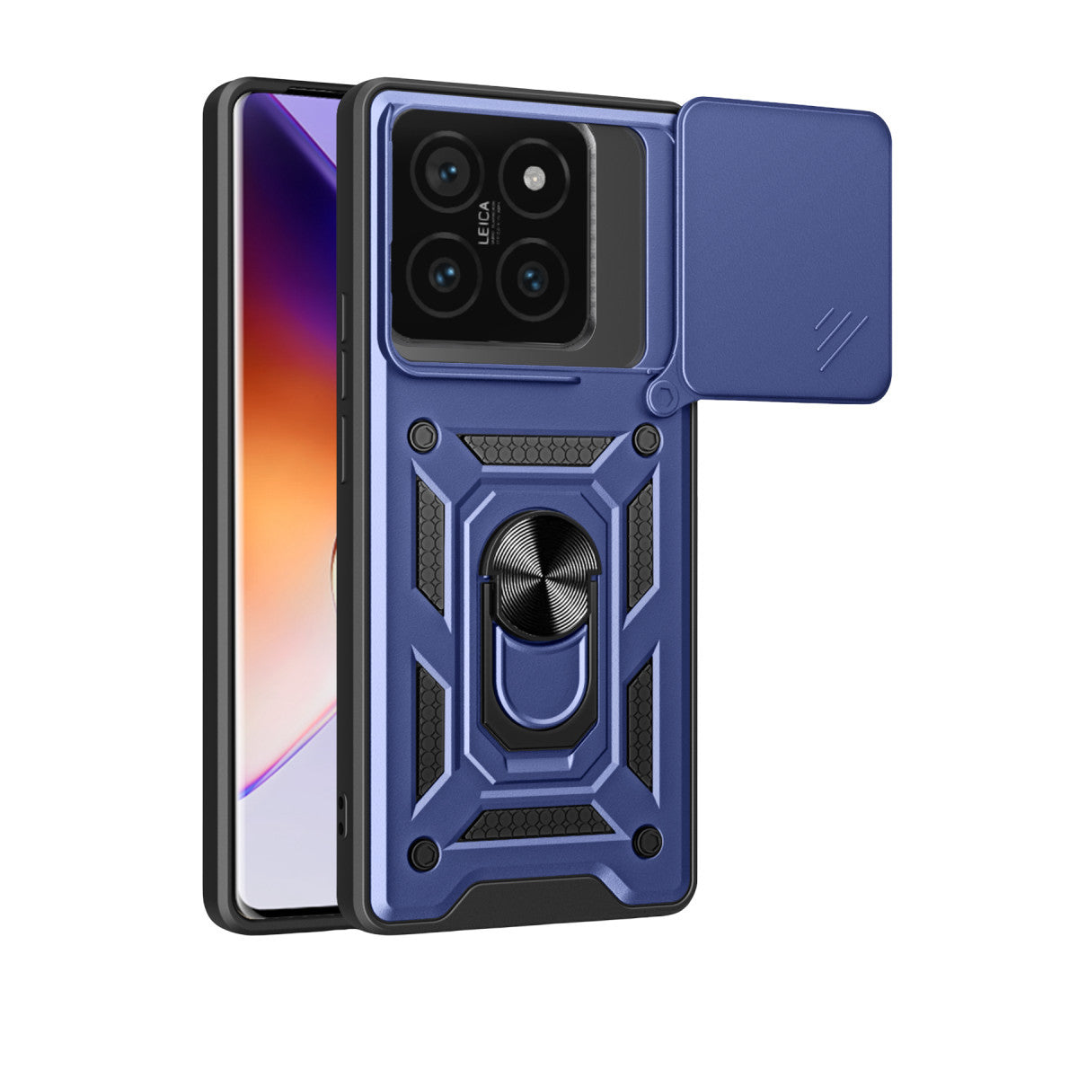 Newface Xiaomi Mi 14T Pro Kılıf Pars Lens Yüzüklü Silikon