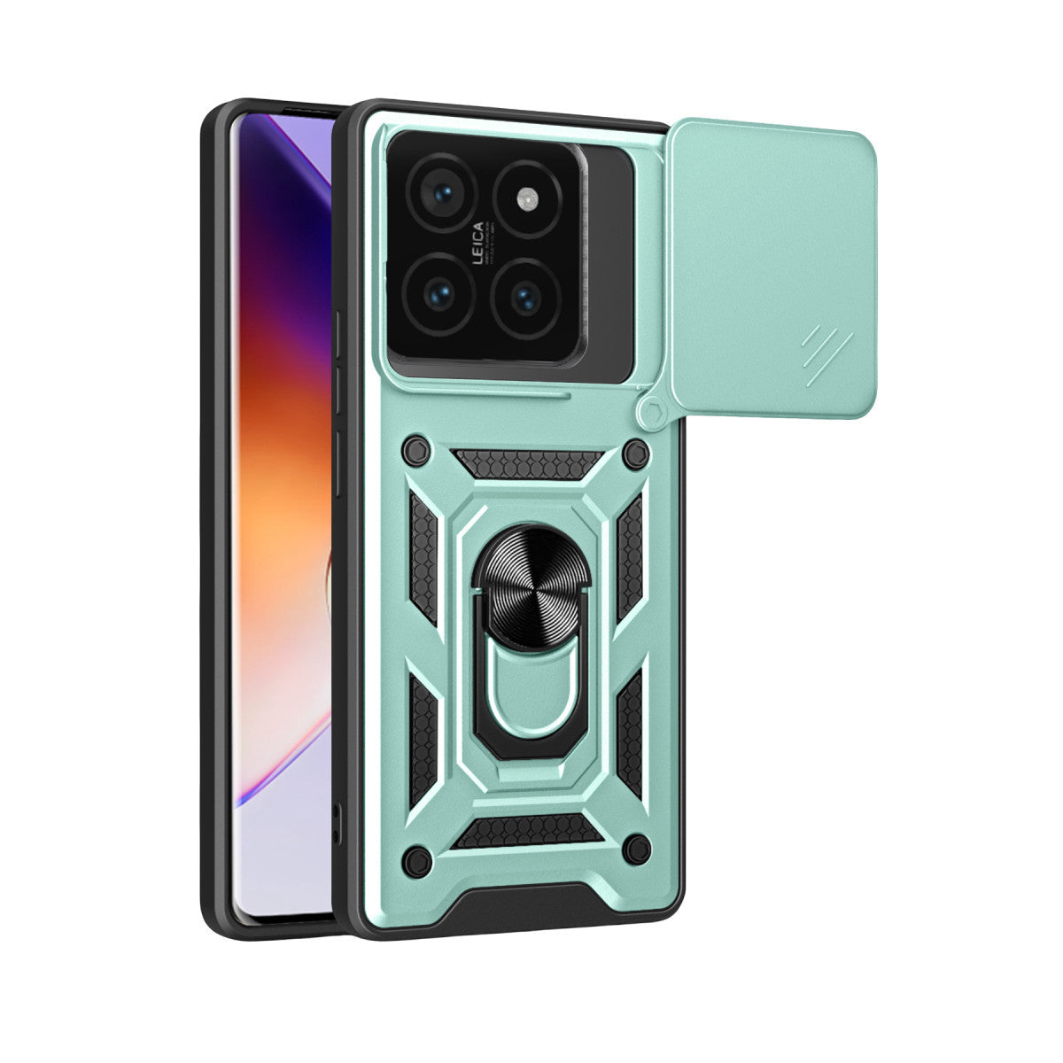 Newface Xiaomi Mi 14T Pro Kılıf Pars Lens Yüzüklü Silikon