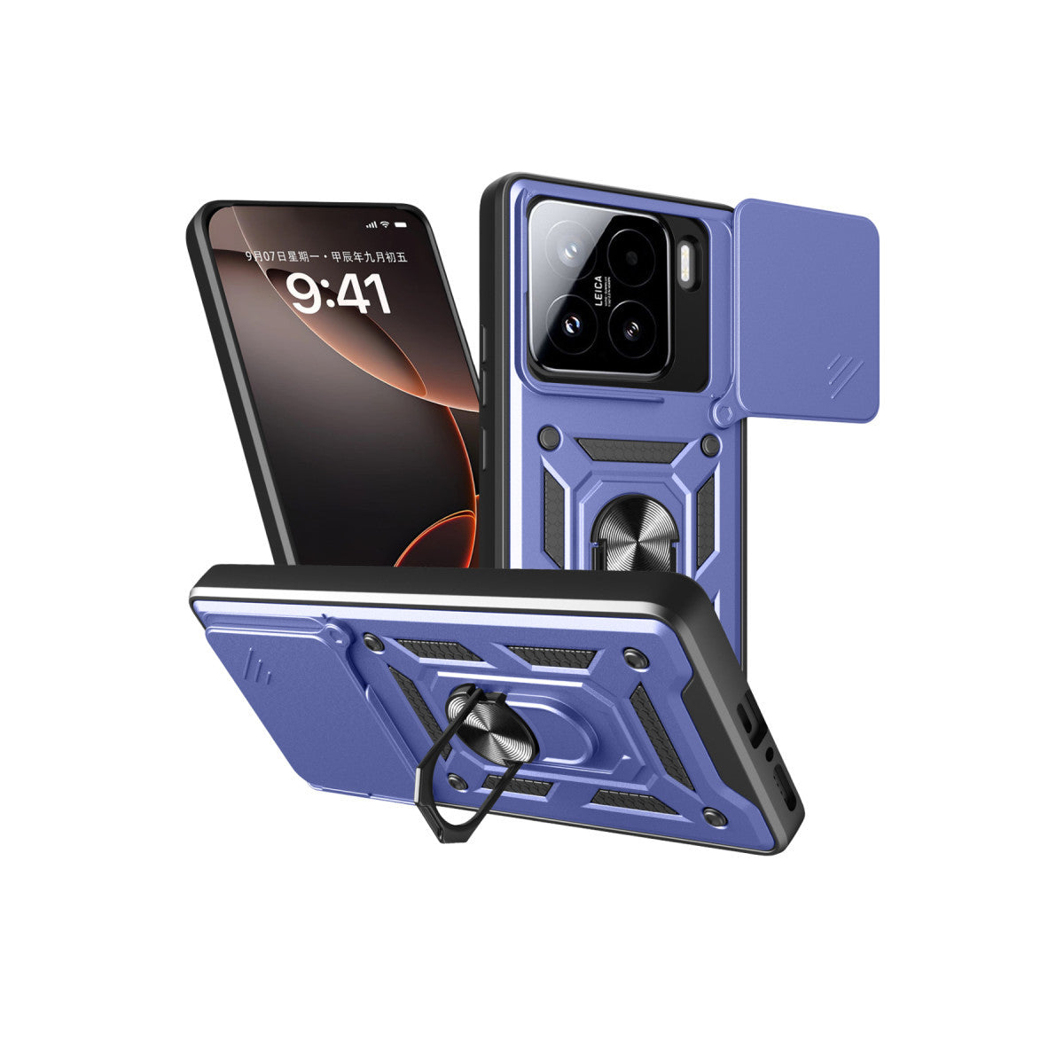 Newface Xiaomi Mi 15 Kılıf Pars Lens Yüzüklü Silikon