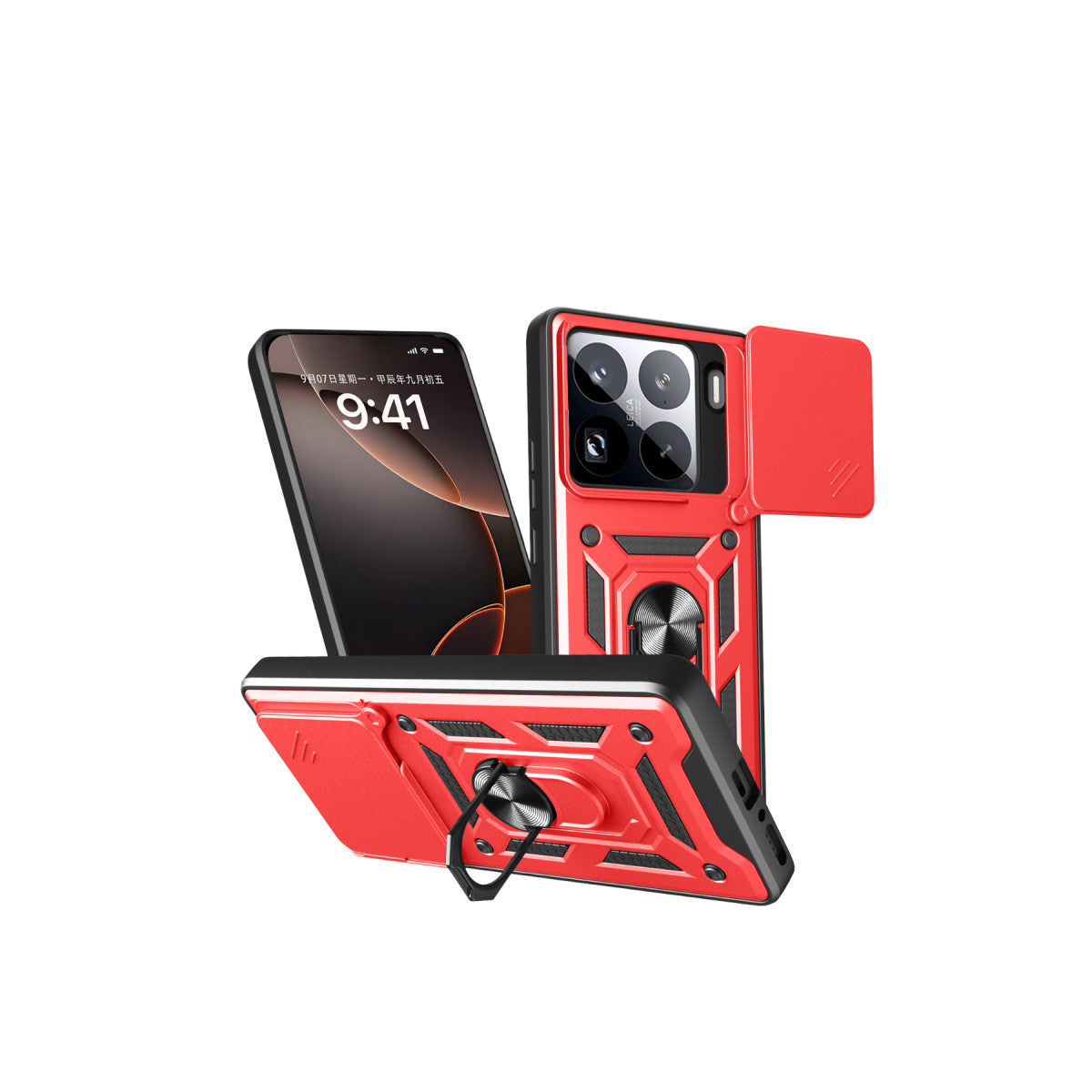 Newface Xiaomi Mi 15 Pro Kılıf Pars Lens Yüzüklü Silikon
