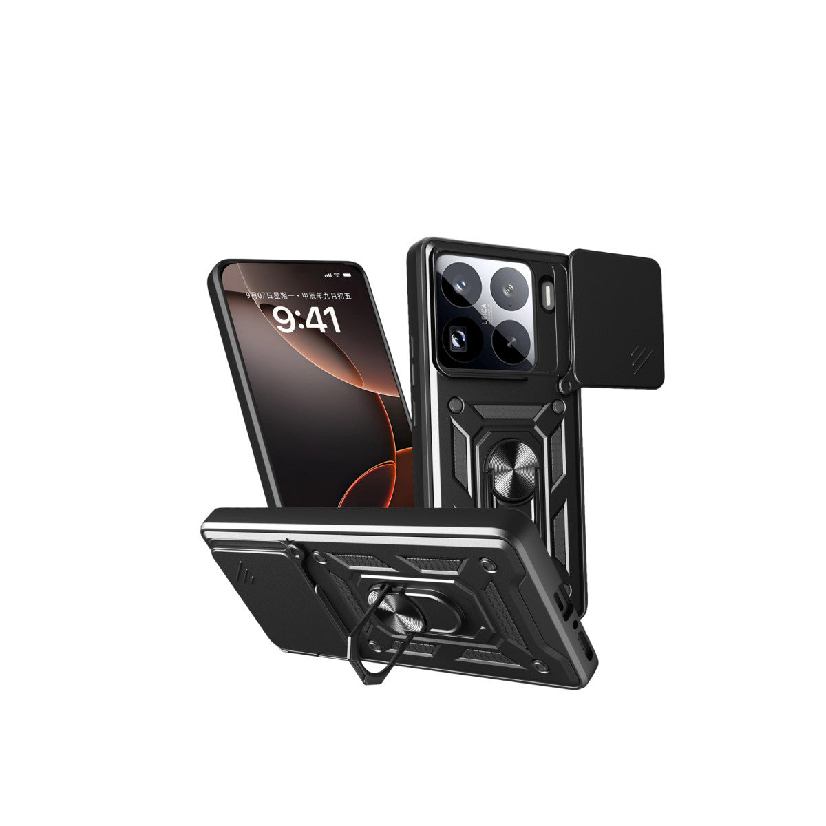 Newface Xiaomi Mi 15 Pro Kılıf Pars Lens Yüzüklü Silikon