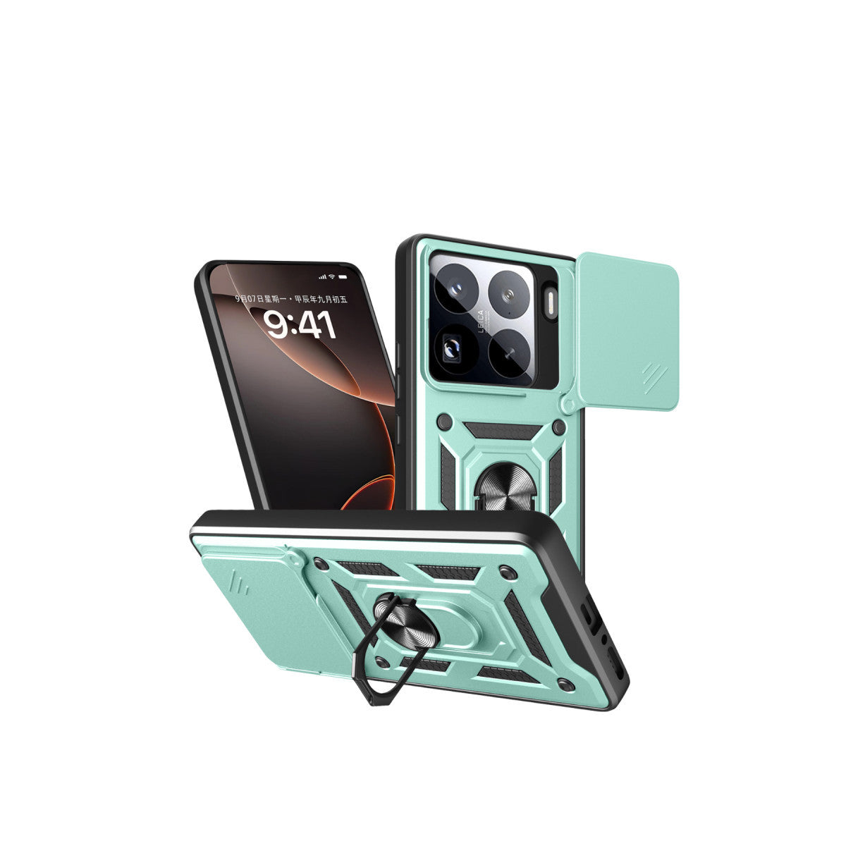 Newface Xiaomi Mi 15 Pro Kılıf Pars Lens Yüzüklü Silikon