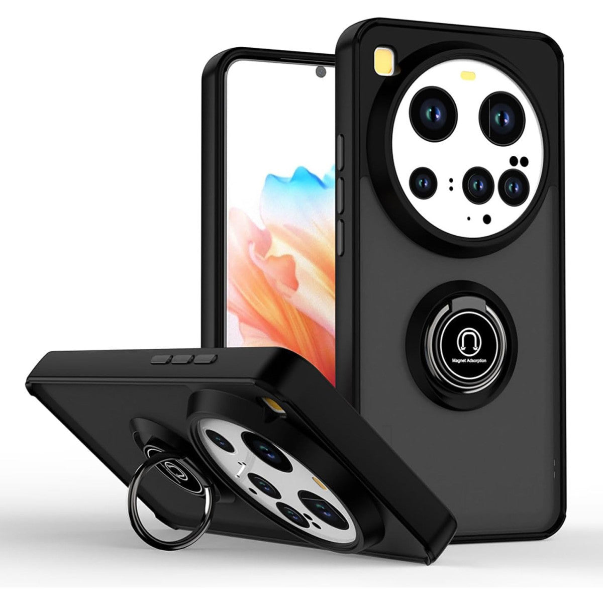 Newface Xiaomi Mi 15 Ultra Kılıf Montreal Yüzüklü Silikon Kapak