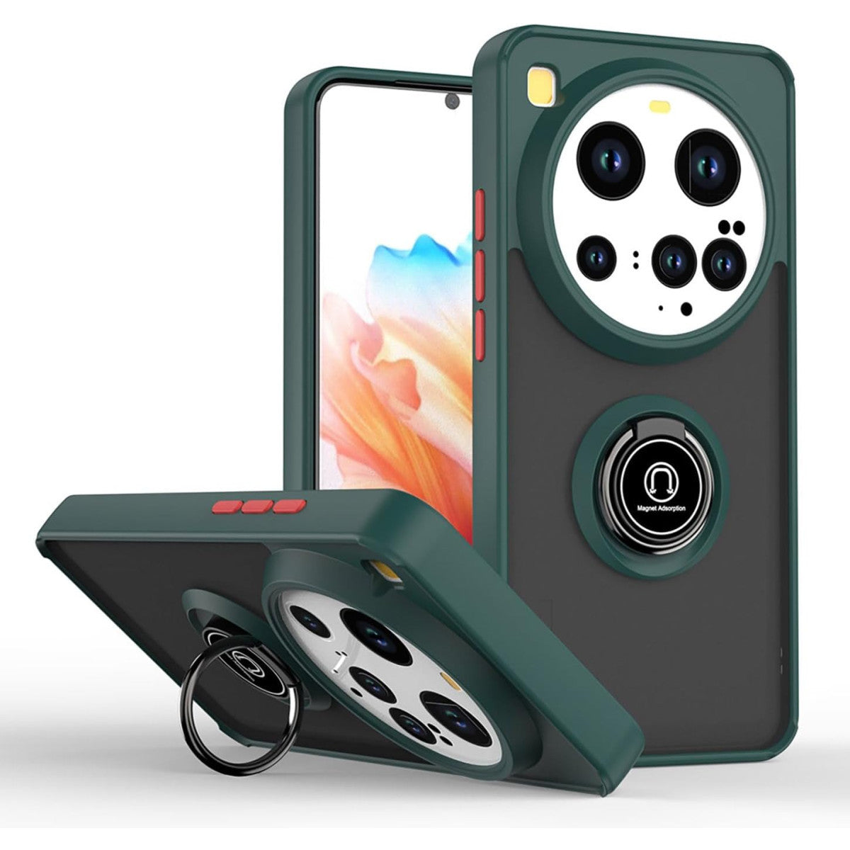 Newface Xiaomi Mi 15 Ultra Kılıf Montreal Yüzüklü Silikon Kapak
