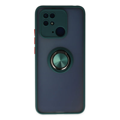 Newface Xiaomi Poco C40 Kılıf Montreal Yüzüklü Silikon Kapak