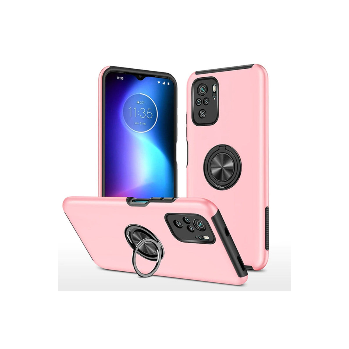 Newface Xiaomi Poco F3 Kılıf Elit Yüzüklü Kapak