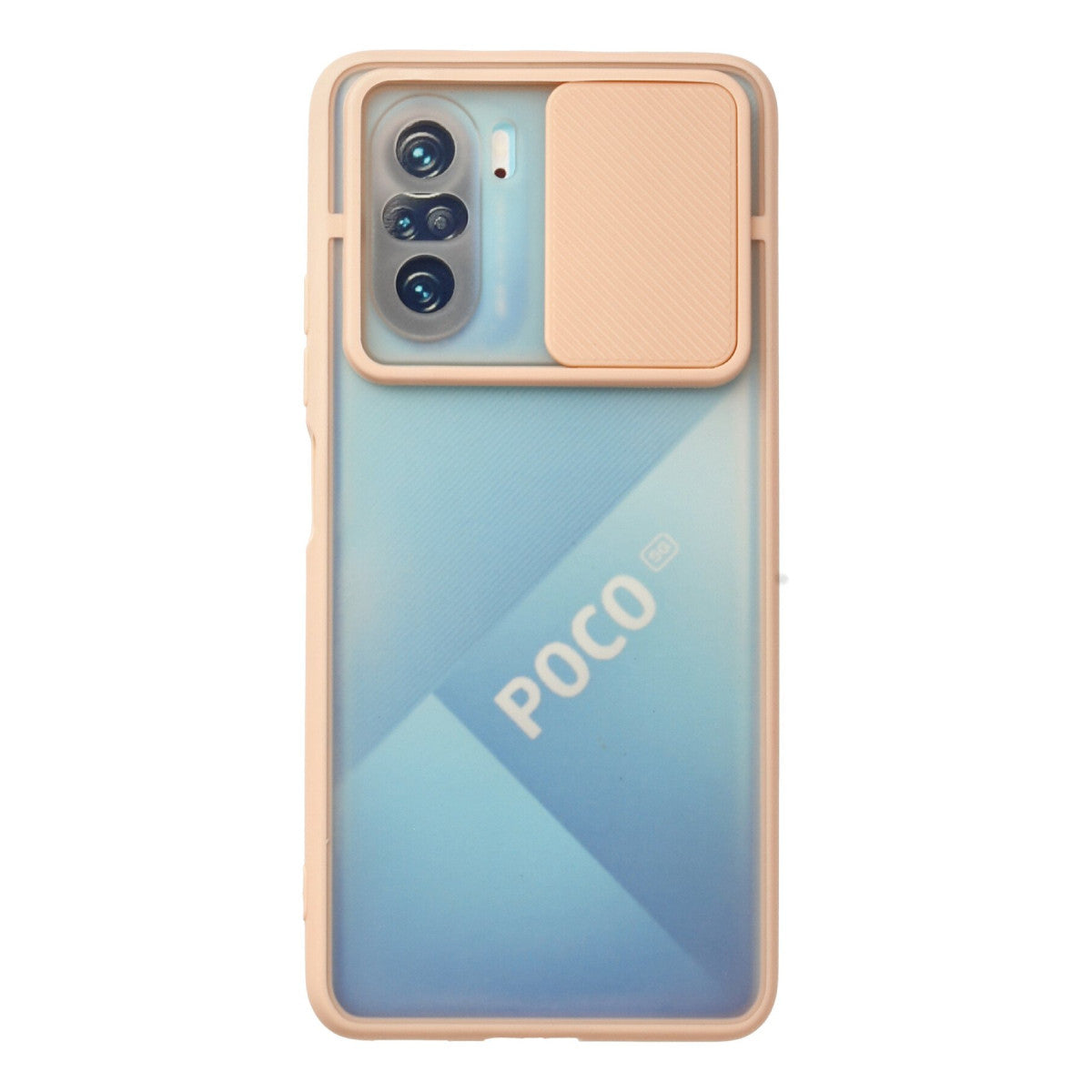 Newface Xiaomi Poco F3 Kılıf Palm Buzlu Kamera Sürgülü Silikon