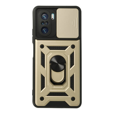 Newface Xiaomi Poco F3 Kılıf Pars Lens Yüzüklü Silikon
