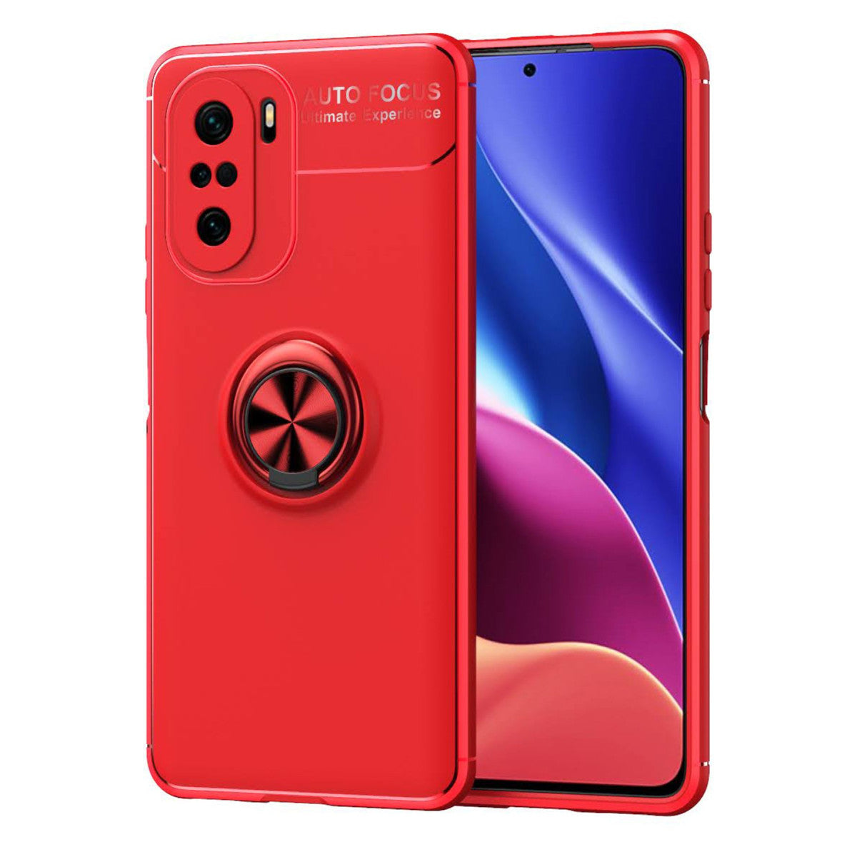 Newface Xiaomi Poco F3 Kılıf Range Yüzüklü Silikon