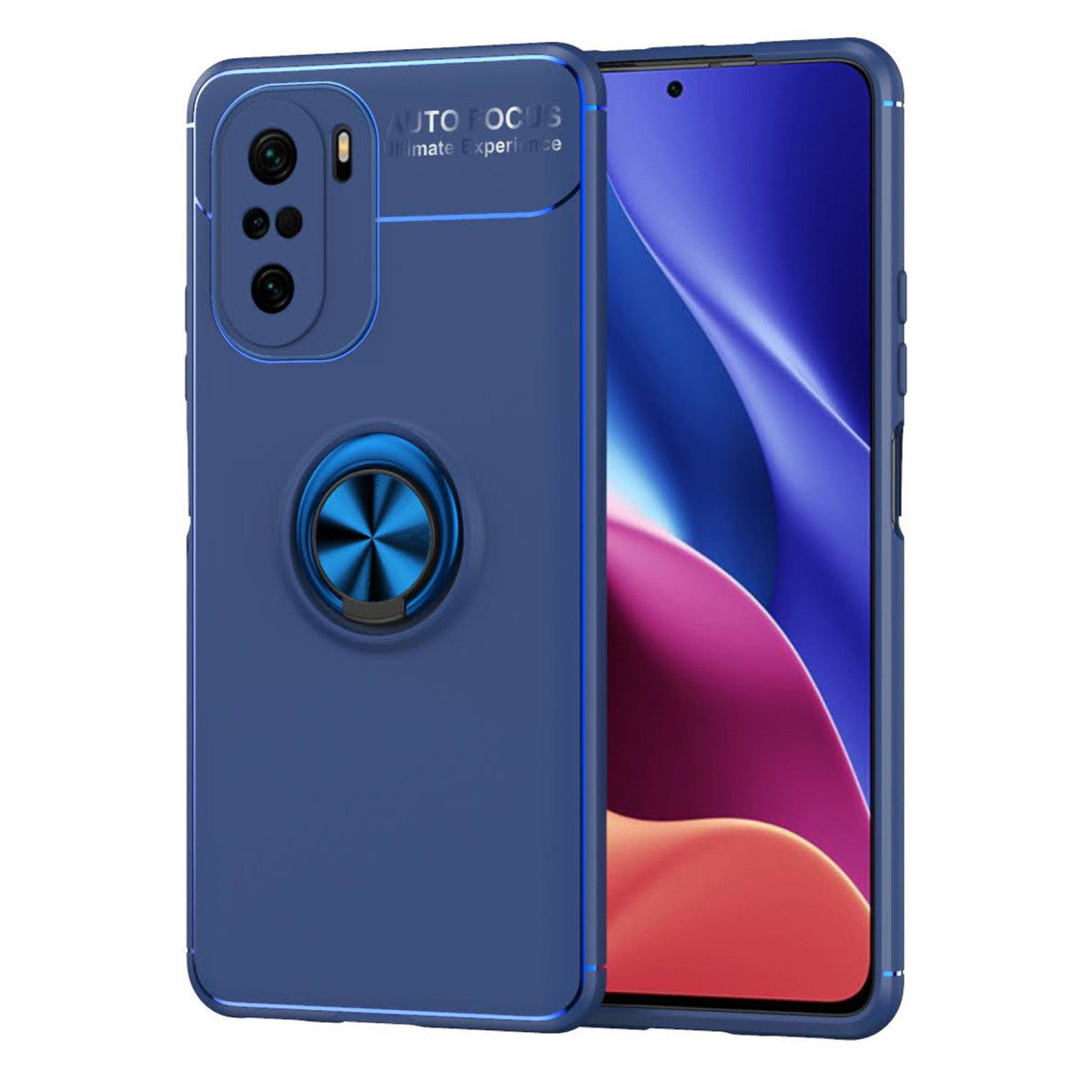 Newface Xiaomi Poco F3 Kılıf Range Yüzüklü Silikon