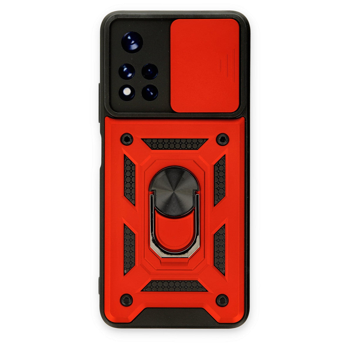 Newface Xiaomi Poco M4 Pro 5G Kılıf Pars Lens Yüzüklü Silikon