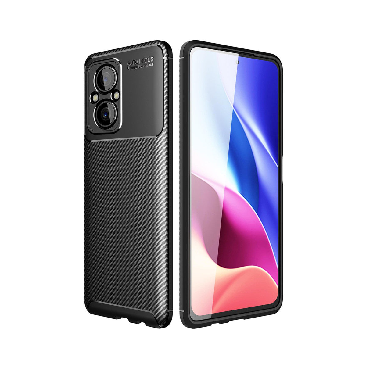 Newface Xiaomi Poco M5 Kılıf Auto Focus Karbon Kapak
