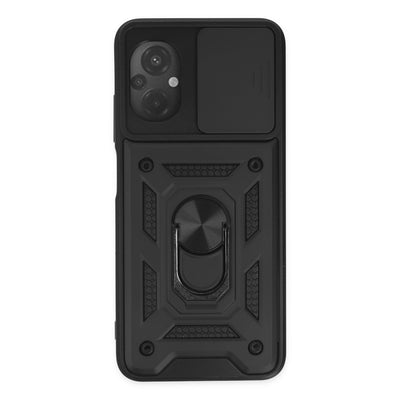 Newface Xiaomi Poco M5 Kılıf Pars Lens Yüzüklü Silikon
