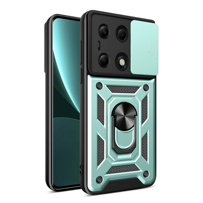 Newface Xiaomi Poco M6 Pro 4G Kılıf Pars Lens Yüzüklü Silikon