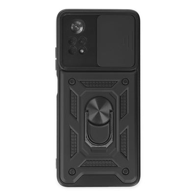 Newface Xiaomi Poco X4 Pro 5G Kılıf Pars Lens Yüzüklü Silikon